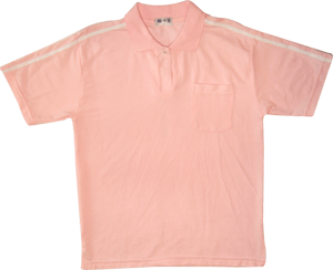 純棉POLO衫-粉紅色