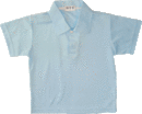 純棉POLO衫-水藍色